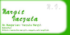 margit vaczula business card